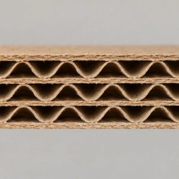 7-ply board: three wavy layers
