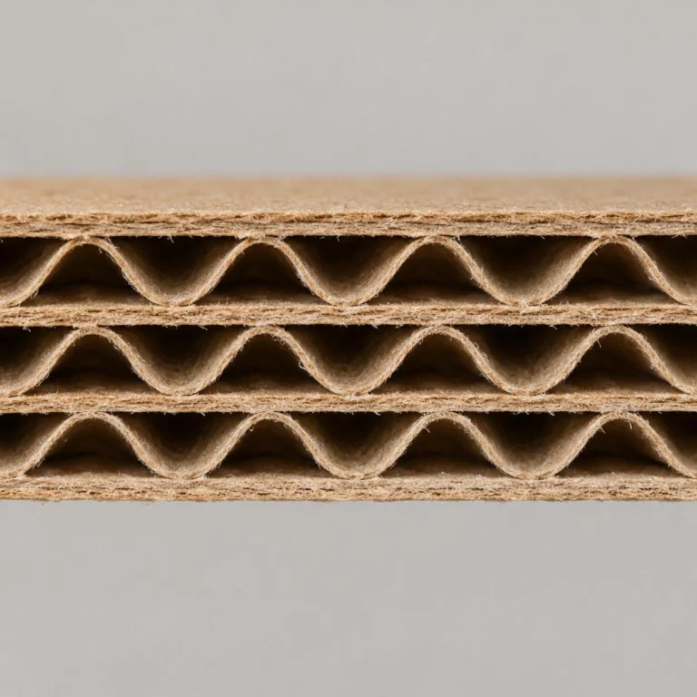 7-ply board: three wavy layers