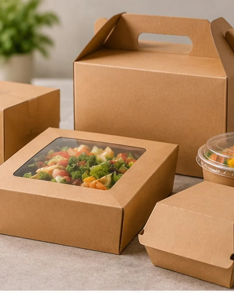 Bakery boxes on a counter