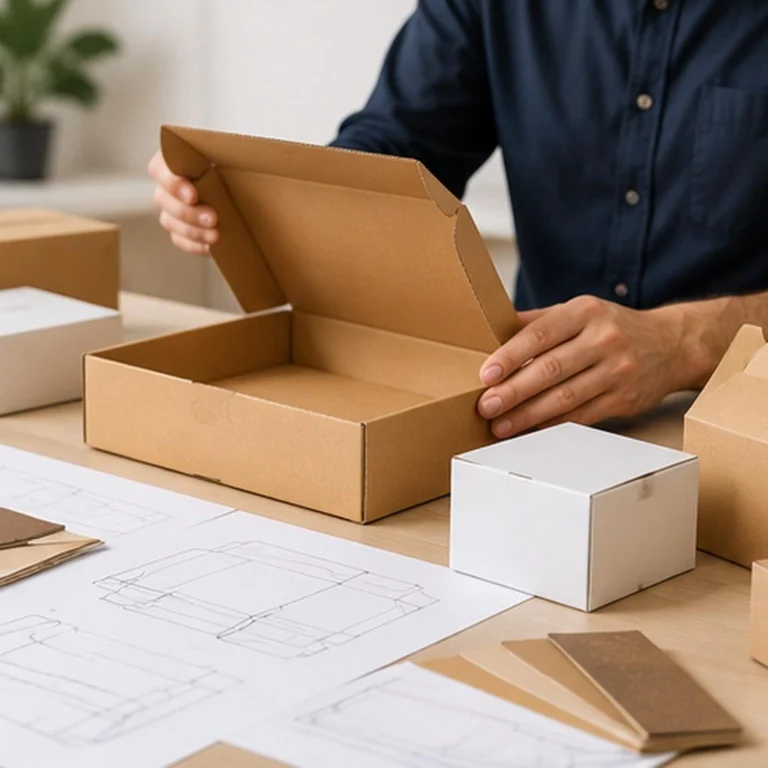 Measuring a carton with a tape